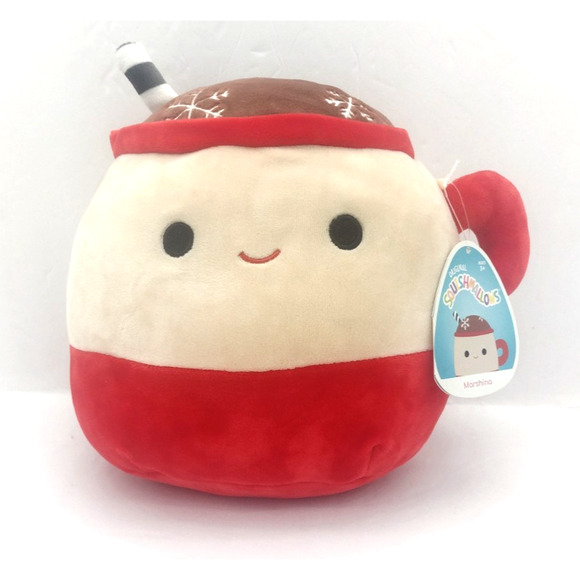 Squishmallow Kellytoy@ Marshina Hot Chocolate Year 2021 Marshmallow Plush 8" - Picture 1 of 2